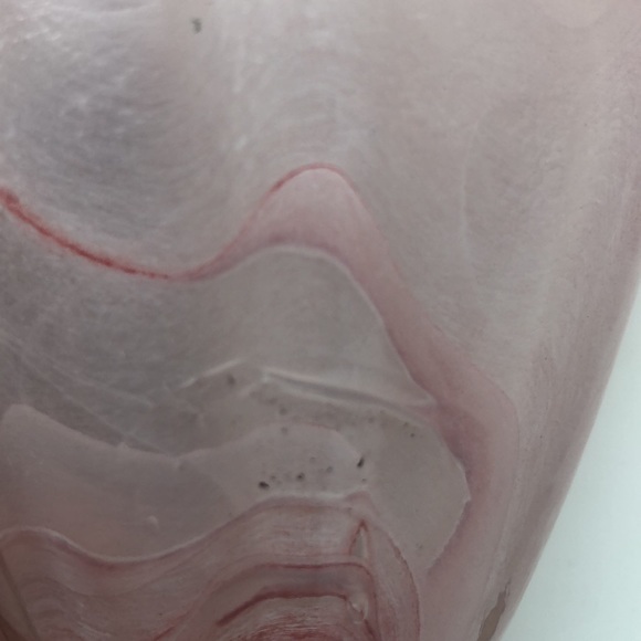 PINK glass vase and small glass cup. - Picture 4 of 12